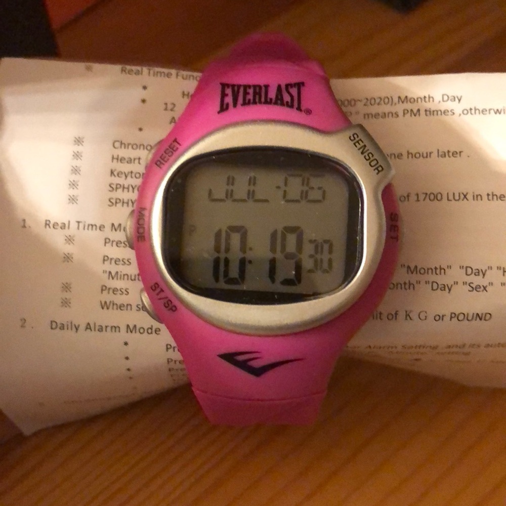 Pink Everlast watch